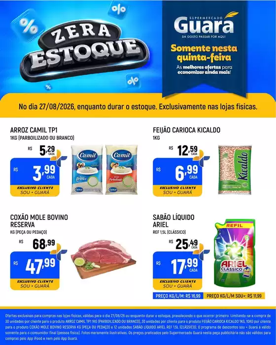 Catálogo Supermercado Guará | Pechinchas e ofertas atuais | 2026-08-27T00:00:00.000Z - 2026-08-27T00:00:00.000Z