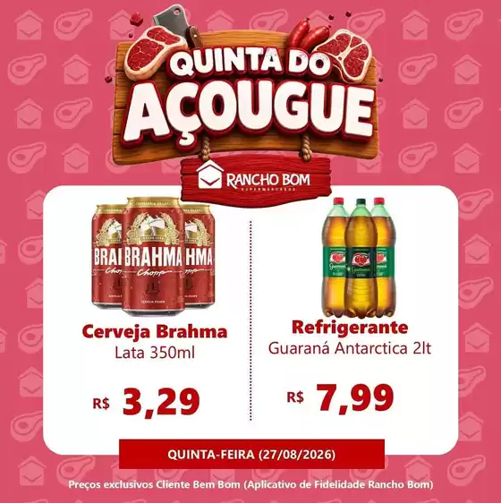 Catálogo Rancho Bom Supermercados | Encarte Rancho Bom Supermercados | 2026-08-27T00:00:00.000Z - 2026-08-27T00:00:00.000Z