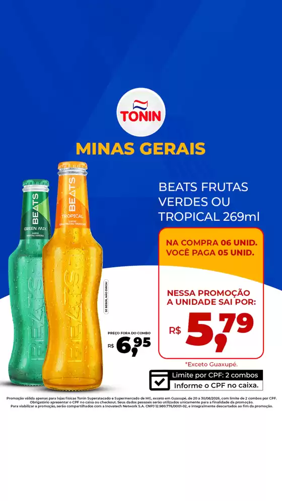 Catálogo Tonin Superatacado | Beats | 2026-08-27T00:00:00.000Z - 2026-08-30T00:00:00.000Z