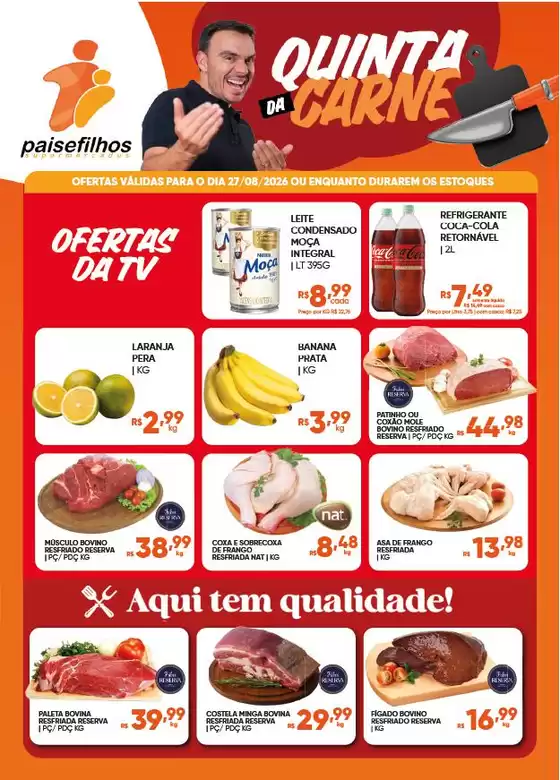 Catálogo Pais e Filhos Supermercados | Encarte Pais e Filhos Supermercados | 2026-08-27T00:00:00.000Z - 2026-08-27T00:00:00.000Z