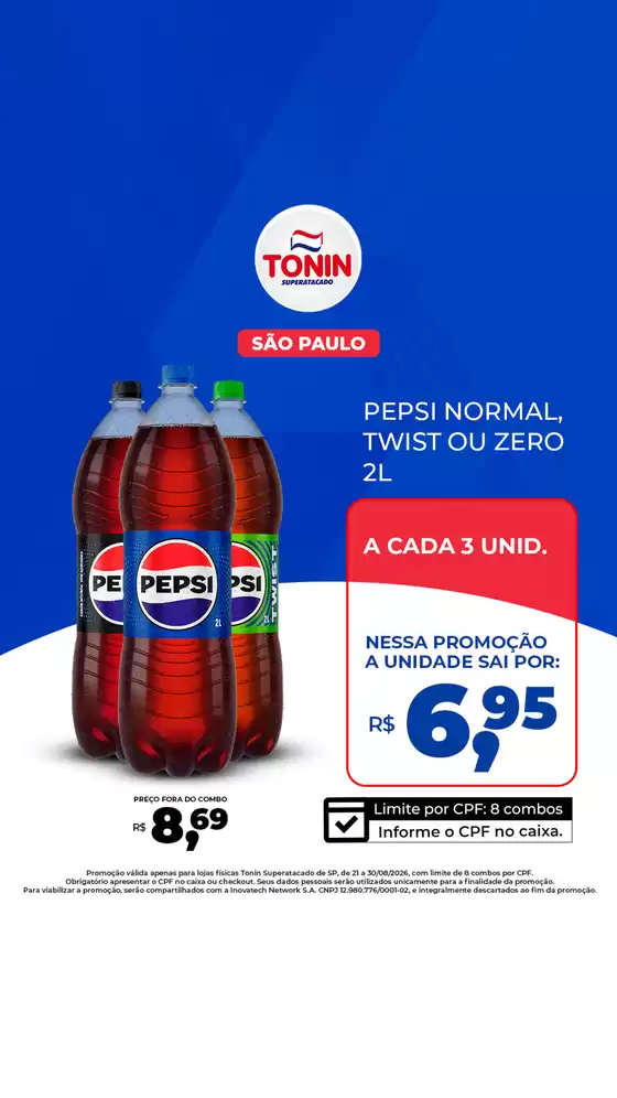 Catálogo Tonin Superatacado em Serra Azul | Pepsi 2L | 2026-08-27T00:00:00.000Z - 2026-08-30T00:00:00.000Z