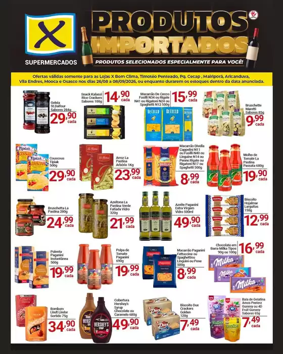 Catálogo X Supermercados | Ofertas exclusivas e pechinchas | 2026-08-26T00:00:00.000Z - 2026-09-08T00:00:00.000Z