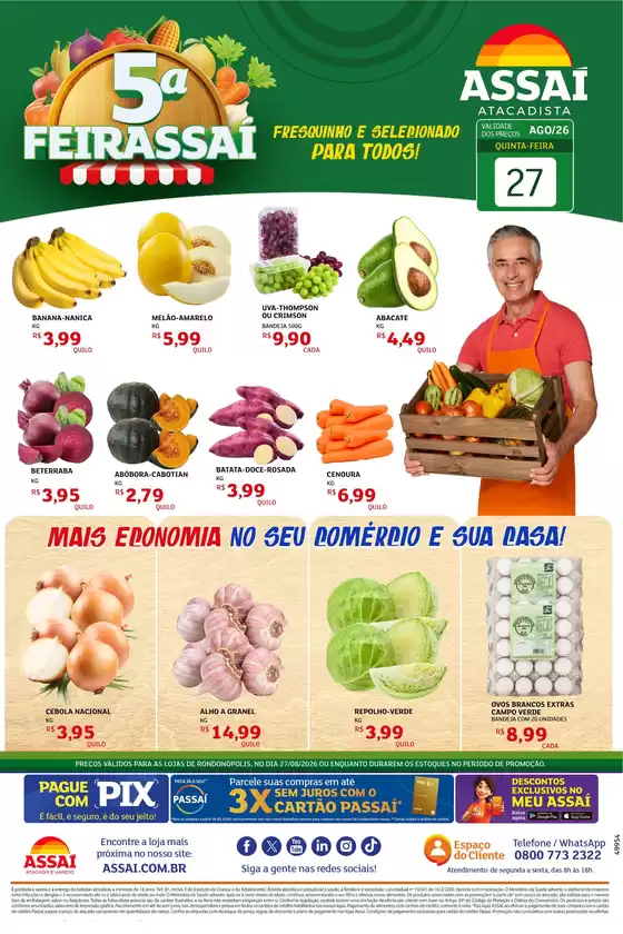 Catálogo Assaí Atacadista | Encarte Assaí Atacadista 49954-978 | 2026-08-27T00:00:00.000Z - 2026-08-27T00:00:00.000Z