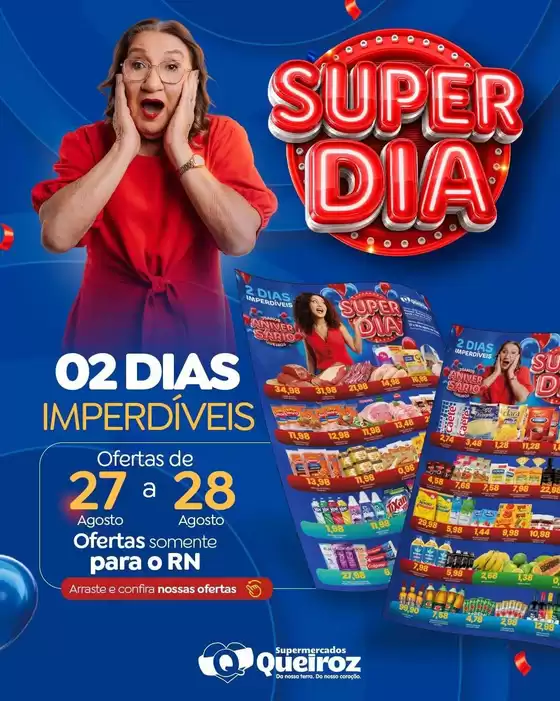 Catálogo Supermercados Queiroz | Encarte Supermercados Queiroz | 2026-08-27T00:00:00.000Z - 2026-08-28T00:00:00.000Z