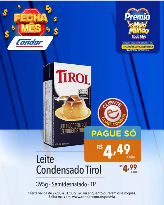 Catálogo Supermercados Condor | Ofertas exclusivas para nossos clientes | 2026-08-27T00:00:00.000Z - 2026-08-31T00:00:00.000Z