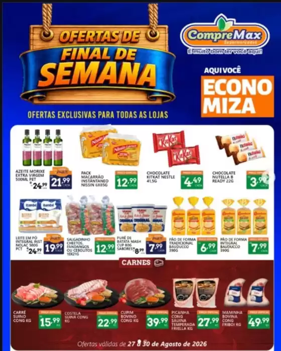 Catálogo CompreMax | Ofertas de Final de Semana | 2026-08-27T00:00:00.000Z - 2026-08-30T00:00:00.000Z