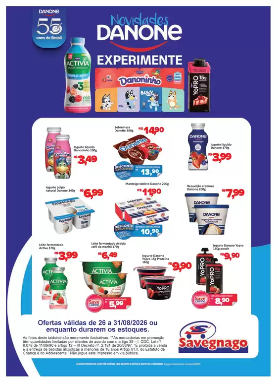 Catálogo Supermercado Savegnago | Revista Digital | 2026-08-27T00:00:00.000Z - 2026-08-31T00:00:00.000Z