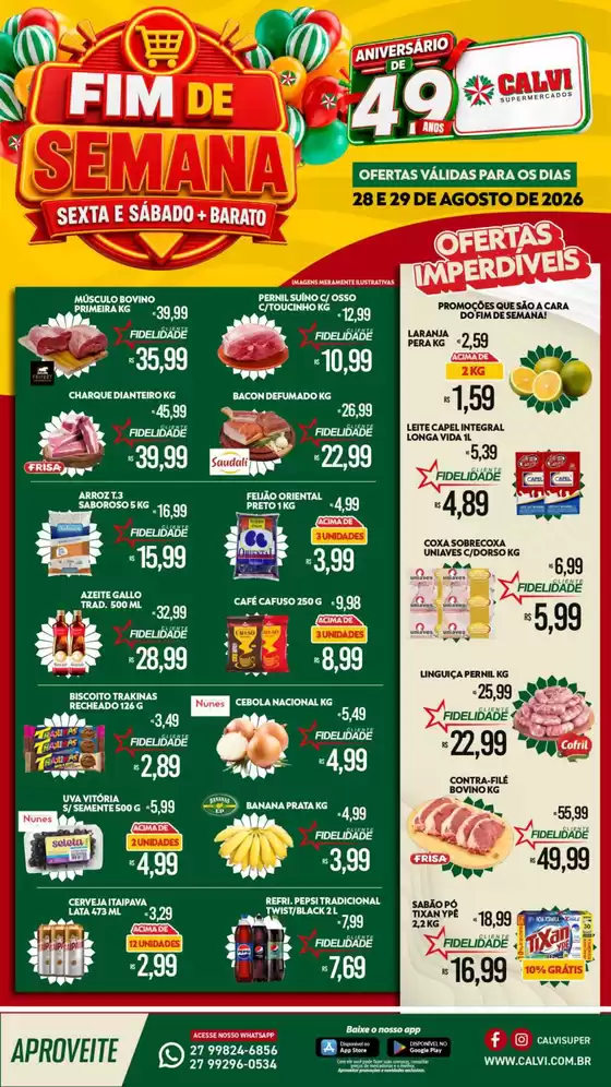Catálogo Calvi Supermercados | Ofertas  | 2026-08-28T00:00:00.000Z - 2026-08-29T00:00:00.000Z