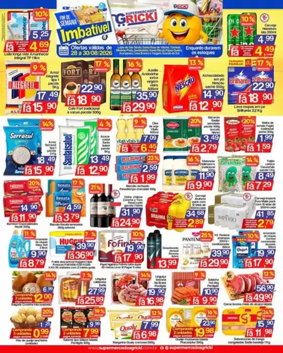 Catálogo Supermercados Gricki | O Fim de Semana Imbatível do Gricki chegou! | 2026-08-28T00:00:00.000Z - 2026-08-30T00:00:00.000Z