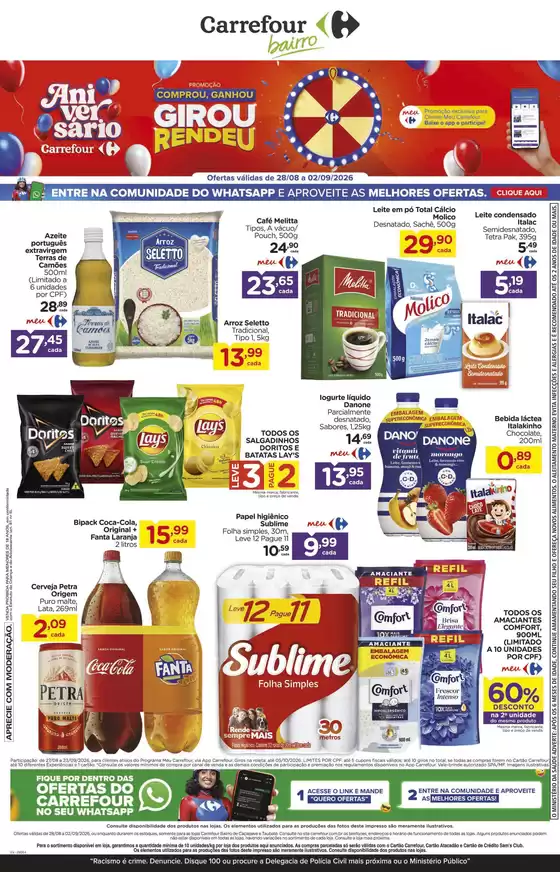 Catálogo Carrefour Bairro | LÂMINA SEMANAL | 2026-08-28T00:00:00.000Z - 2026-09-02T00:00:00.000Z