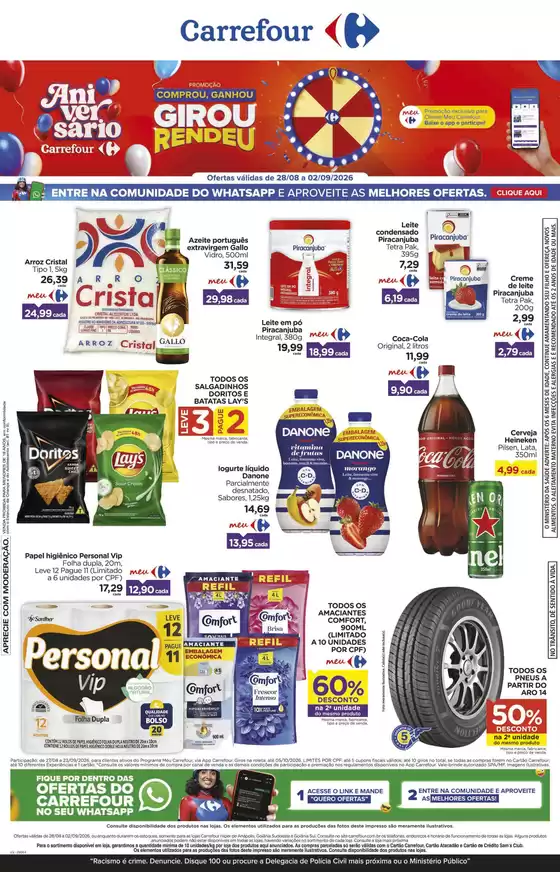 Catálogo Carrefour em Aragoiânia | Ofertas exclusivas | 2026-08-28T00:00:00.000Z - 2026-09-02T00:00:00.000Z