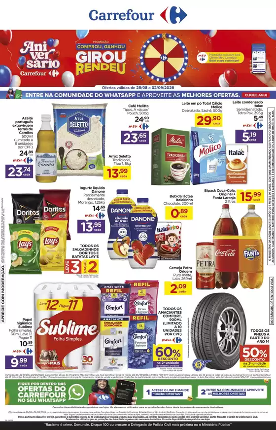 Catálogo Carrefour em São João da Barra | Ofertas exclusivas para nossos clientes | 2026-08-28T00:00:00.000Z - 2026-09-02T00:00:00.000Z