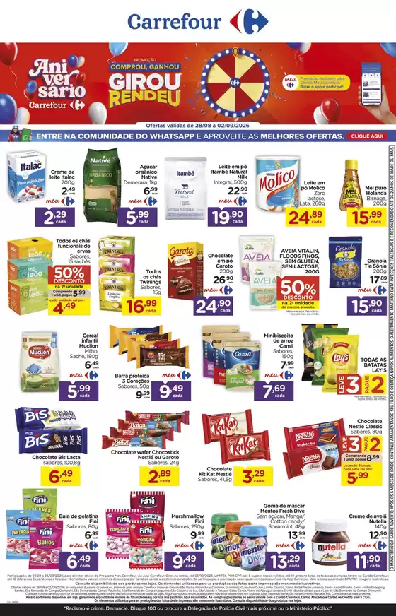 Catálogo Carrefour | Melhores ofertas para todos os caçadores de pechinchas | 2026-08-28T00:00:00.000Z - 2026-09-02T00:00:00.000Z
