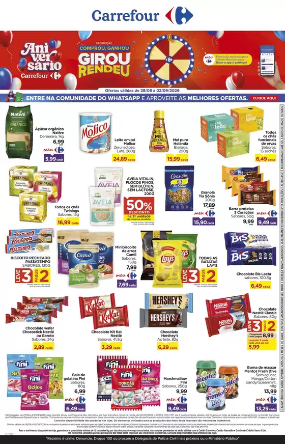 Catálogo Carrefour | Descubra ofertas atraentes | 2026-08-28T00:00:00.000Z - 2026-09-02T00:00:00.000Z