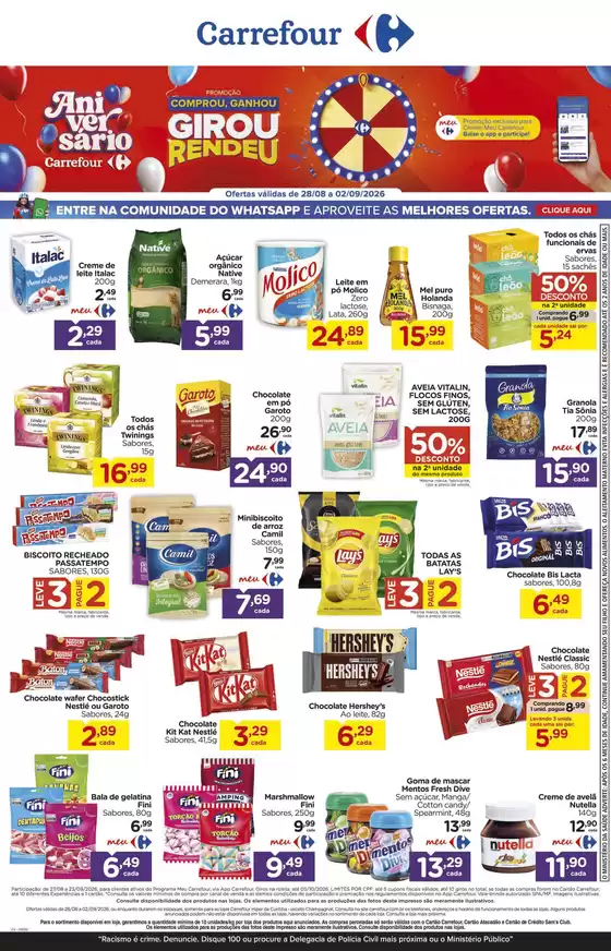 Catálogo Carrefour | Nossas melhores pechinchas | 2026-08-28T00:00:00.000Z - 2026-09-02T00:00:00.000Z