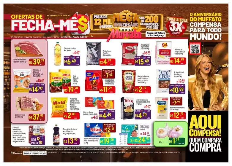Catálogo Super Muffato em Foz do Iguaçu | Nossas melhores pechinchas | 2026-08-28T00:00:00.000Z - 2026-08-30T00:00:00.000Z