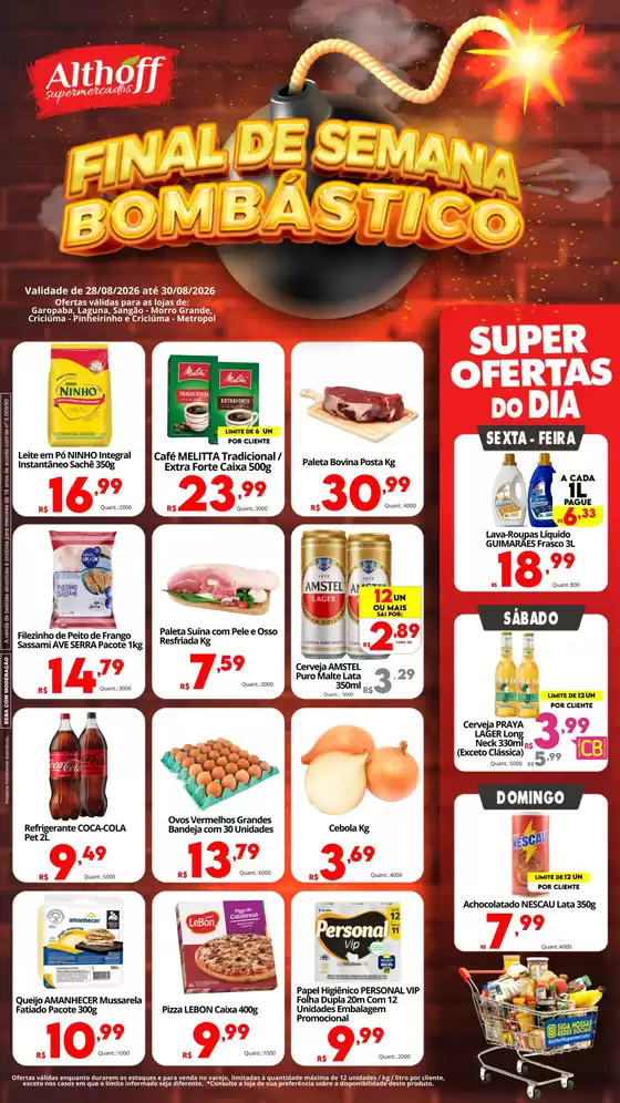 Catálogo Althoff Supermercados | Final de Semana Bombástico. | 2026-08-28T00:00:00.000Z - 2026-08-30T00:00:00.000Z