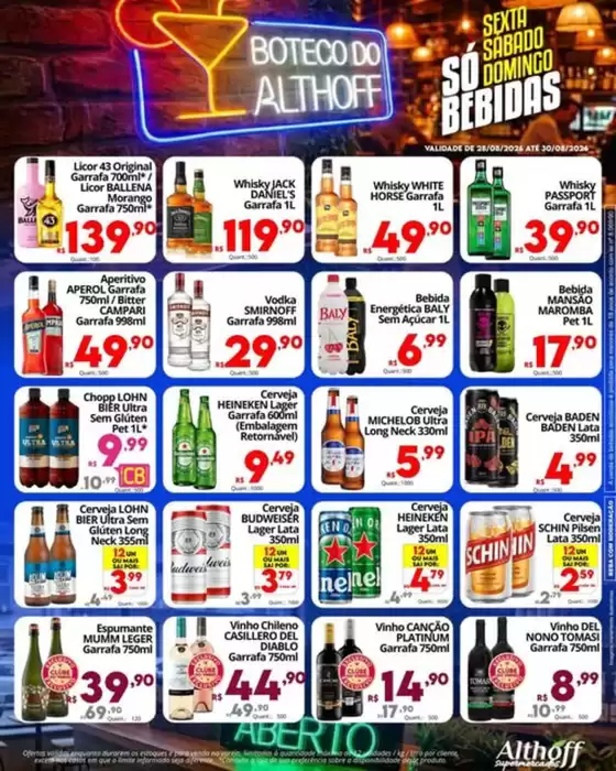 Catálogo Althoff Supermercados | Boteco do Althoff | 2026-08-28T00:00:00.000Z - 2026-08-30T00:00:00.000Z