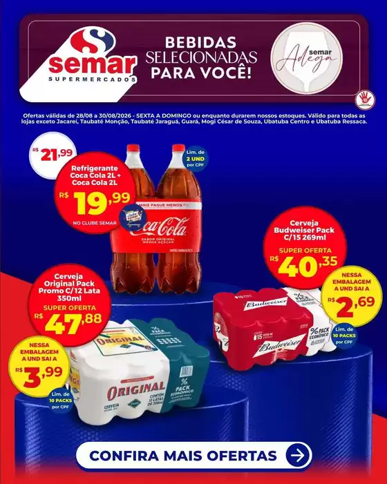 Catálogo Semar Supermercado | Ofertas exclusivas para nossos clientes | 2026-08-28T00:00:00.000Z - 2026-08-30T00:00:00.000Z
