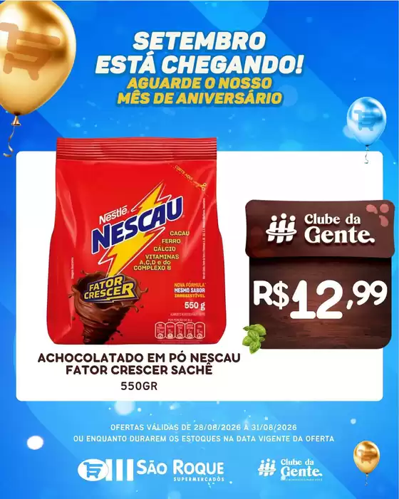 Catálogo São Roque Supermercados | Encarte São Roque Supermercados | 2026-08-28T00:00:00.000Z - 2026-08-31T00:00:00.000Z