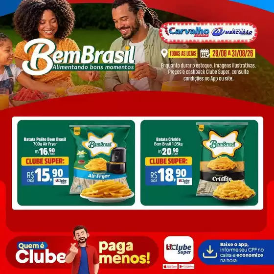 Catálogo Carvalho Supermercado | Ofertas exclusivas para nossos clientes | 2026-08-28T00:00:00.000Z - 2026-08-31T00:00:00.000Z