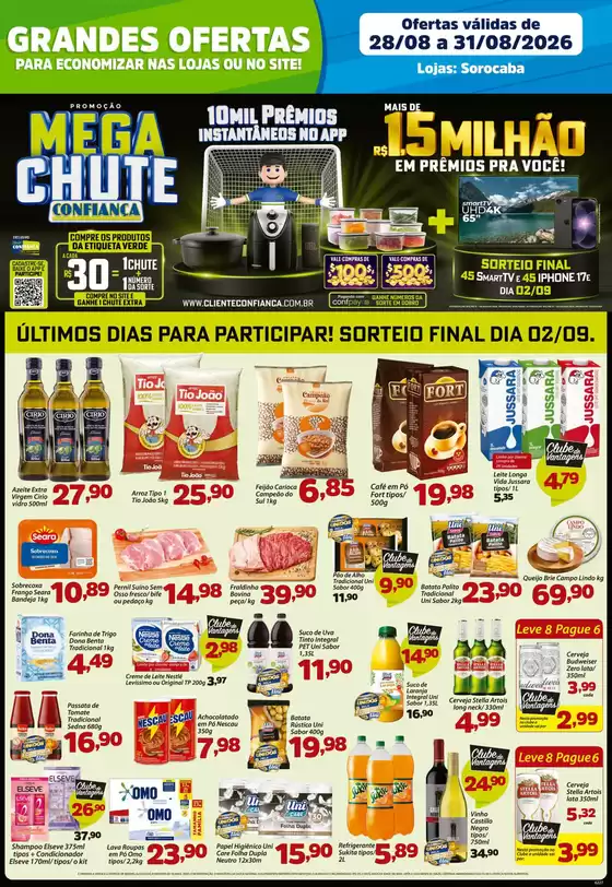 Catálogo Confiança Supermercados | Tabloide sorocaba 2808 2026 WPP | 2026-08-28T00:00:00.000Z - 2026-08-31T00:00:00.000Z