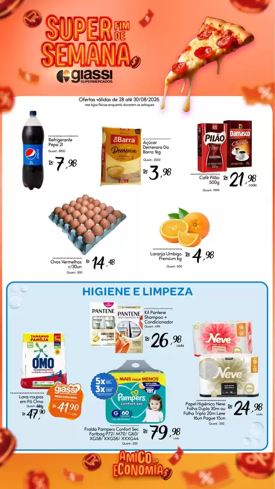 Catálogo Giassi Supermercados | Encarte Giassi Supermercados | 2026-08-28T00:00:00.000Z - 2026-08-30T00:00:00.000Z