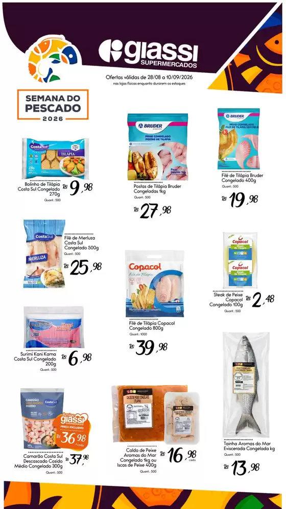 Catálogo Giassi Supermercados | Melhores ofertas e descontos | 2026-08-28T00:00:00.000Z - 2026-09-10T00:00:00.000Z