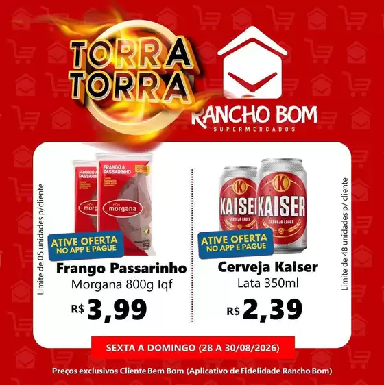 Catálogo Rancho Bom Supermercados | Encarte Rancho Bom Supermercados | 2026-08-28T00:00:00.000Z - 2026-08-30T00:00:00.000Z