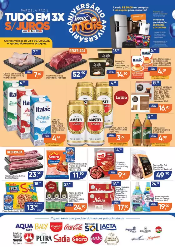 Catálogo Imec Supermercados | BAIXA 16573 IMEC Ranchao PARCELA FACIL 28 a 300826 | 2026-08-28T00:00:00.000Z - 2026-08-30T00:00:00.000Z