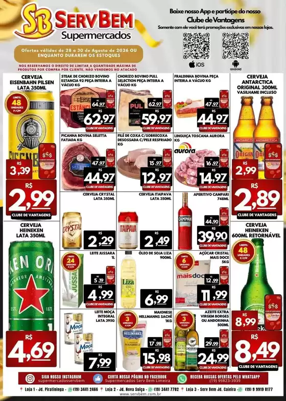 Catálogo ServBem | Melhores ofertas para compradores econômicos | 2026-08-28T00:00:00.000Z - 2026-08-30T00:00:00.000Z