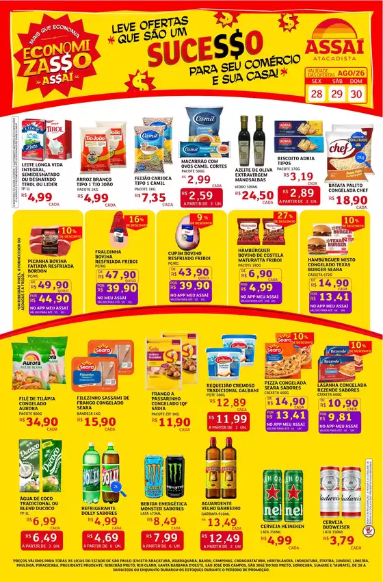 Catálogo Assaí Atacadista | Encarte Assaí Atacadista 49453-963 | 2026-08-28T00:00:00.000Z - 2026-08-30T00:00:00.000Z
