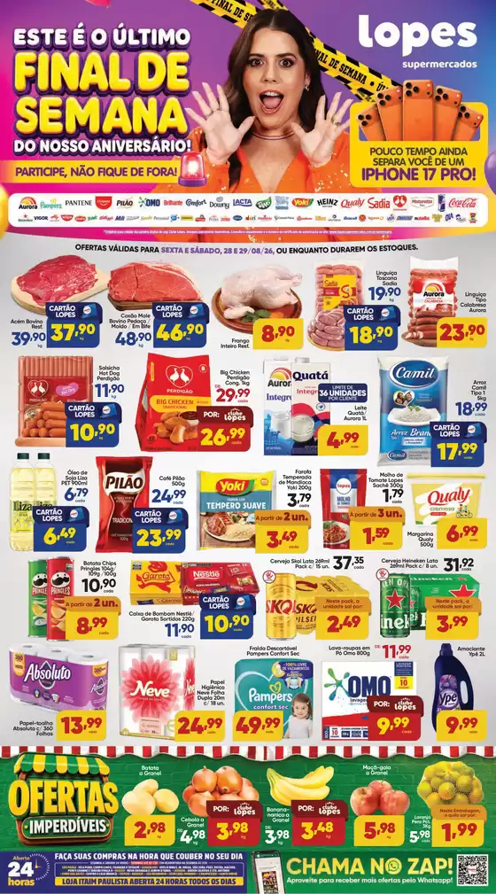 Catálogo Lopes Supermercados | ANIVERSÁRIO LOPES - 52 ANOS - | 2026-08-28T00:00:00.000Z - 2026-08-29T00:00:00.000Z