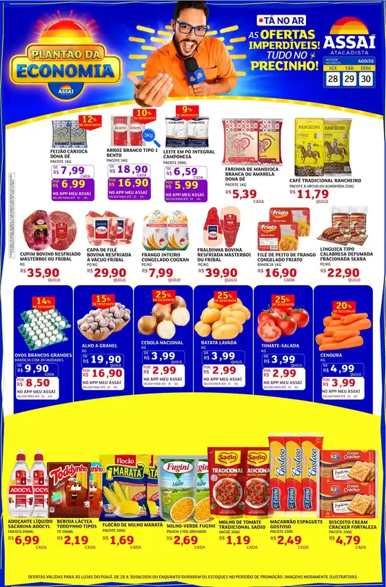 Catálogo Assaí Atacadista | Encarte Assaí Atacadista 49896-102 | 2026-08-28T00:00:00.000Z - 2026-08-30T00:00:00.000Z