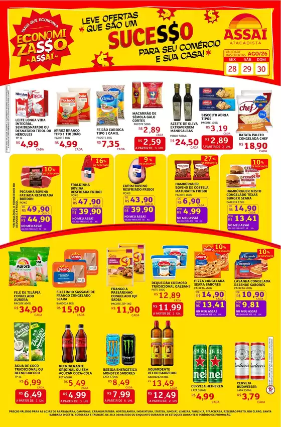Catálogo Assaí Atacadista | Encarte Assaí Atacadista 49939-969 | 2026-08-28T00:00:00.000Z - 2026-08-30T00:00:00.000Z