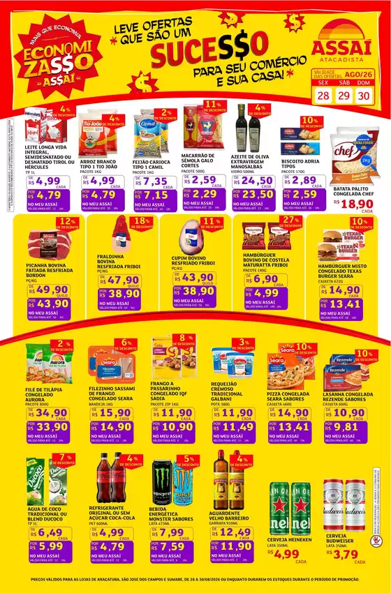 Catálogo Assaí Atacadista | Encarte Assaí Atacadista 49948-971 | 2026-08-28T00:00:00.000Z - 2026-08-30T00:00:00.000Z