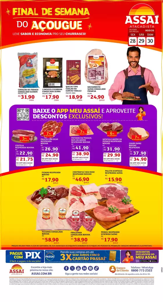 Catálogo Assaí Atacadista | Encarte Assaí Atacadista 49932-65 | 2026-08-28T00:00:00.000Z - 2026-08-30T00:00:00.000Z