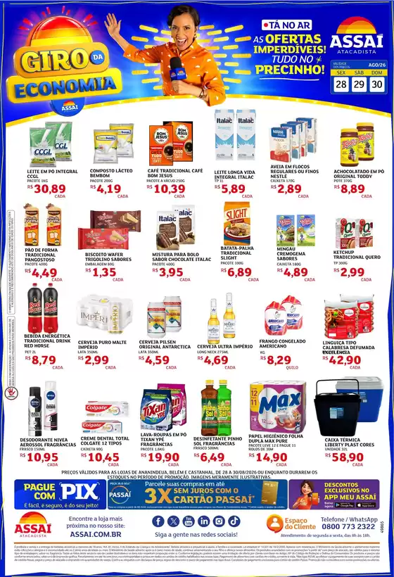 Catálogo Assaí Atacadista | Encarte Assaí Atacadista 49960-63 | 2026-08-28T00:00:00.000Z - 2026-08-30T00:00:00.000Z