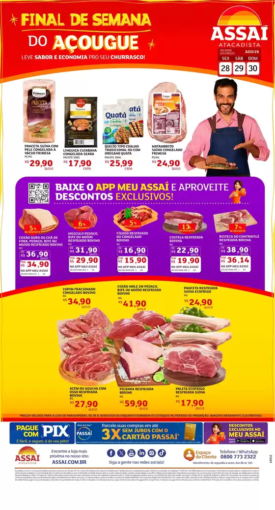 Catálogo Assaí Atacadista | Encarte Assaí Atacadista 49932-64 | 2026-08-28T00:00:00.000Z - 2026-08-30T00:00:00.000Z