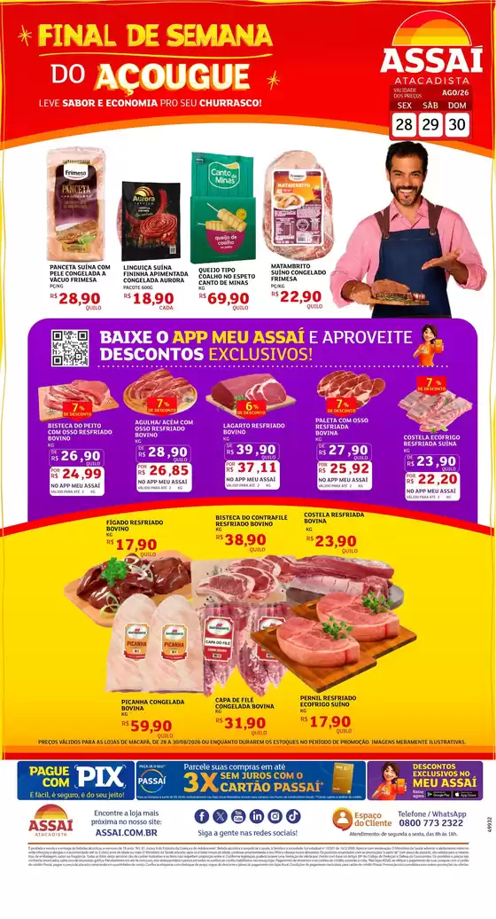 Catálogo Assaí Atacadista | Encarte Assaí Atacadista 49932-442 | 2026-08-28T00:00:00.000Z - 2026-08-30T00:00:00.000Z