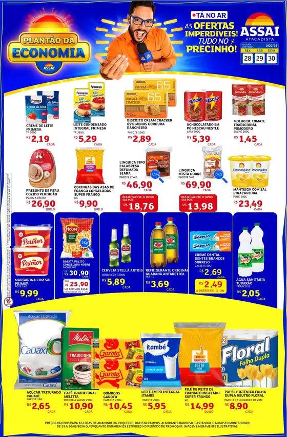 Catálogo Assaí Atacadista | Encarte Assaí Atacadista 49917-63 | 2026-08-28T00:00:00.000Z - 2026-08-30T00:00:00.000Z