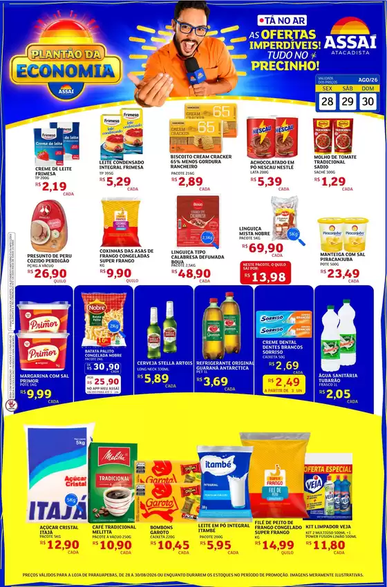 Catálogo Assaí Atacadista | Encarte Assaí Atacadista 49917-64 | 2026-08-28T00:00:00.000Z - 2026-08-30T00:00:00.000Z