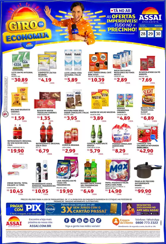 Catálogo Assaí Atacadista | Encarte Assaí Atacadista 49960-64 | 2026-08-28T00:00:00.000Z - 2026-08-30T00:00:00.000Z