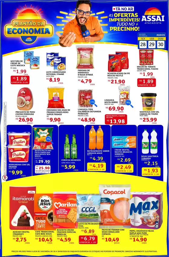 Catálogo Assaí Atacadista | Encarte Assaí Atacadista 49917-65 | 2026-08-28T00:00:00.000Z - 2026-08-30T00:00:00.000Z