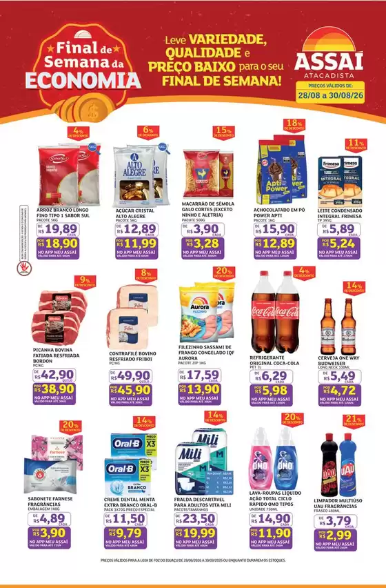 Catálogo Assaí Atacadista | Encarte Assaí Atacadista 170583-517 | 2026-08-28T00:00:00.000Z - 2026-08-30T00:00:00.000Z
