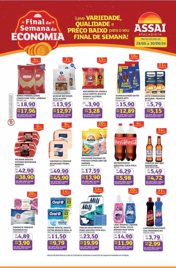 Catálogo Assaí Atacadista | Encarte Assaí Atacadista 170581-519 | 2026-08-28T00:00:00.000Z - 2026-08-30T00:00:00.000Z