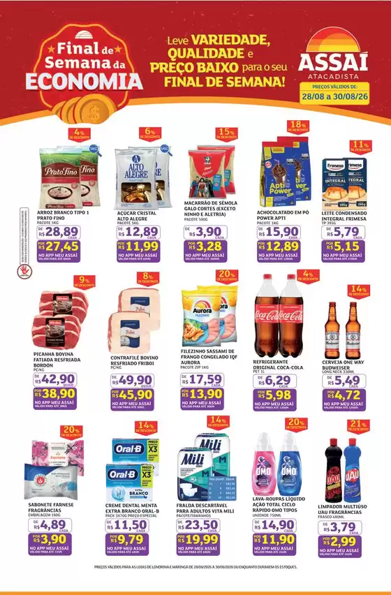 Catálogo Assaí Atacadista | Encarte Assaí Atacadista 170580-513 | 2026-08-28T00:00:00.000Z - 2026-08-30T00:00:00.000Z