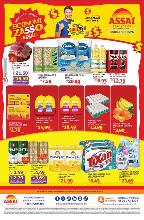 Catálogo Assaí Atacadista | Encarte Assaí Atacadista 170591-578 | 2026-08-28T00:00:00.000Z - 2026-08-30T00:00:00.000Z
