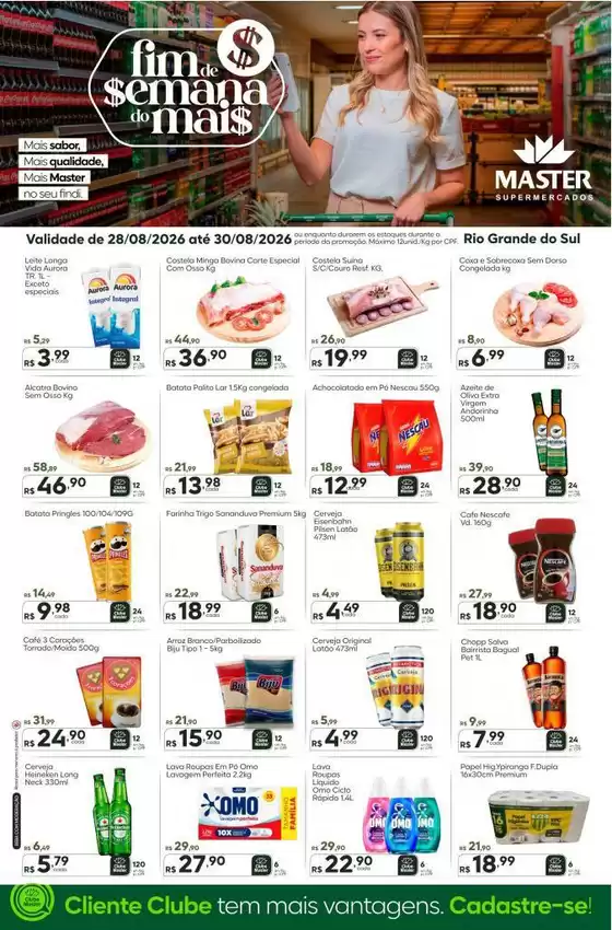 Catálogo Master Supermercados | Final de semana RS | 2026-08-28T00:00:00.000Z - 2026-08-30T00:00:00.000Z
