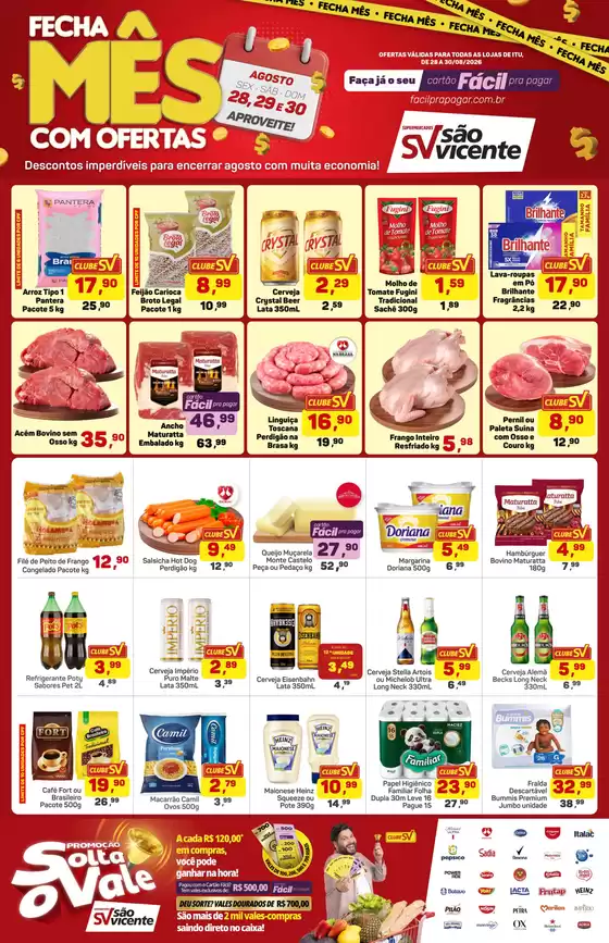 Catálogo Supermercados São Vicente | Ótima oferta para caçadores de pechinchas | 2026-08-28T00:00:00.000Z - 2026-08-30T00:00:00.000Z